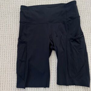 Lululemon Black High-Waisted Shorts